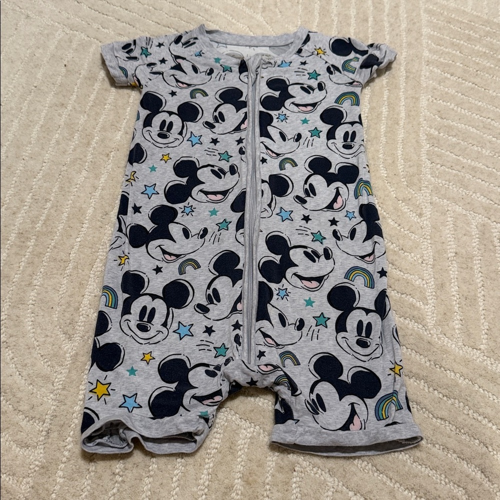 Disney Gray Play Collection Romper little sleepies